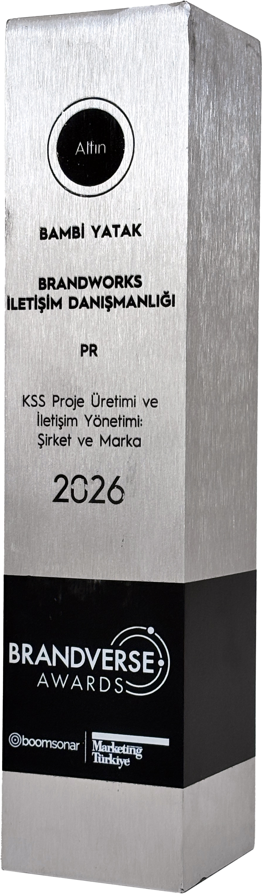Brandverse Awards 2026 kupası